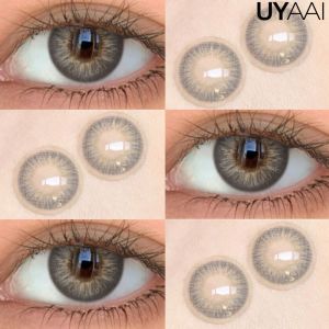 UYAAI | Combo Kính Áp Tròng Màu UYAAI - Big Eyes Black Brown Beauty Blue Natural Thời Trang Kính Áp Tròng HEMA Dùng Hàng Năm Đường Kính 14mm