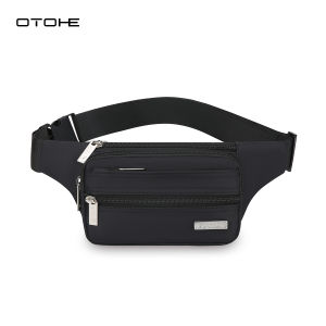 OTOHE Sports Chest Bag Men Women Waist Bag Crossbody Chest Bag  Multi-compartment Business Bag Small Waist Pouch Waterproof Wear-Resistant Fitness Bag with Adjustable Strap for Workout Running