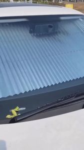 Sun Shield Telescopic Tabir Surya Kaca Depan Mobil Pelindung Matahari Anti Panas 65 Cm