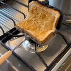Sandwich Frying Pan Pembuat Roti Bakar pemanggang roti Alumunium Anti Lengket.