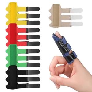 New 1pc Trigger Finger Splint Brace Support With 3 Adjustable Fixing Belt Finger Straightener For Middle/Ring//Pinky/ThumbAcc