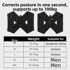 HUALUOLAN | Back Posture Correction Brace Men Straighten Shoulders Chest