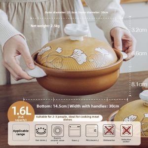 SHUEHO | High Temperature Resistant Ceramic Pot For One Person