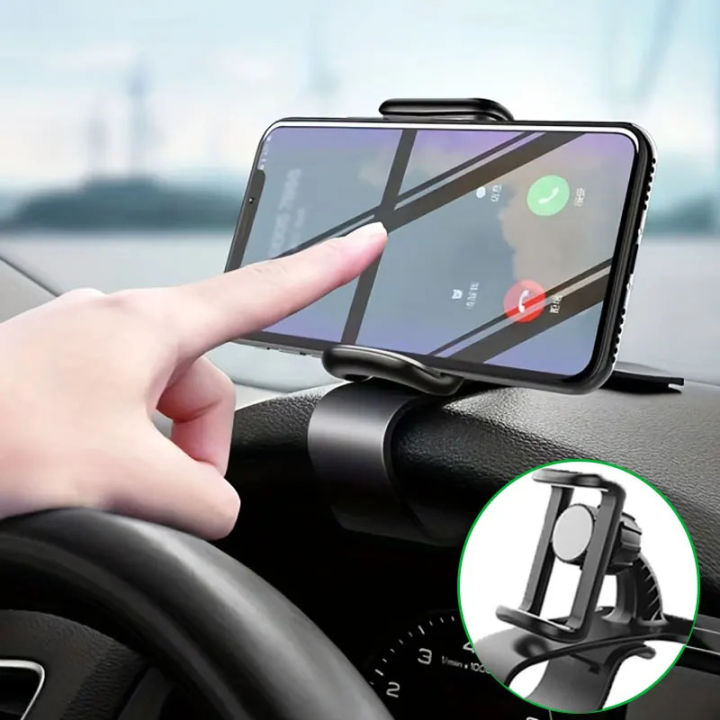Car Phone Holder Stand Universal Dashboard Car Clip Mount GPS Bracket