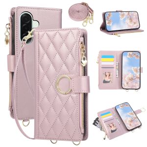 Crossbody Wallet Phone Case for Samsung Galaxy A57 A37 A07 A17 A16 A36 A56 A26 A06 A55 A35 A05 A05S A54 A34 Flip Leather Cover