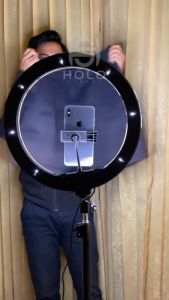 Ringlight Diameter 33 cm TRIPOD 2.1 Meter Dan Stand RinglightLampu Makeup - Lampu Selfie - Lampu Vlog