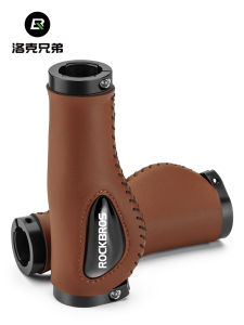 Rockbros Bicycle Handle Grip Haemorrhoid Shock-Absorbing Silicone Plaid Mountain Bike Auxiliary Handle Lock Grip Driver Handle Cover