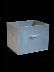 Japanese Style Pure Color Fabric Storage Box Clothing Toy Miscellaneous Items Organizer Box Foldable Non-Woven Storage Cabinet