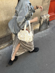 Meat Chen Whiterm South Korea Ins Bloggers Same Style Versatile Womens Bag Casual Stylish Multi-Pocket Nylon Handbag