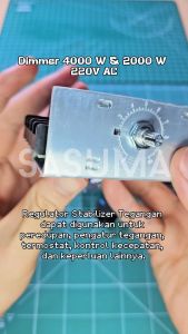 SASUMA Dimmer SCR 2000W Voltage Regulator Speed Controller Motor Suhu Pemanas