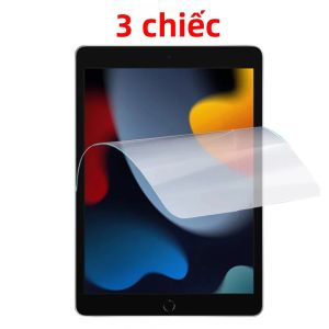 3 Miếng Dán Bảo Vệ Màn Hình Bằng Phim PET Mềm Cho iPad Air 5/10.9 Thế Hệ Thứ 10 Mini 6/11 Pro 12.9 11 Inch Bảo Vệ Máy Tính Bảng Siêu Trong Suốt