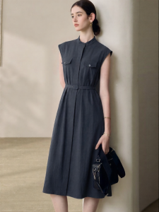 Roey s house | Fashion Office Casual Belted A-Line Dress