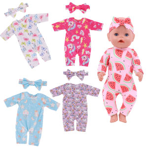 Kawaii  Plush Clothing Accessories For 43cm Born Baby Doll18 Inch American Doll Girls ToysBirthday Christmas Gift