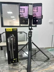 linshun Neepho NP-L9 Live stream Tripod Tripods Stand for Cellphone Heavy Duty With Bluetooth Remote dual clip