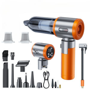 SUITU 2in1 Wireless Handheld Car Vacuum Cleaner &Tire Inflator Portable Multifunctional Air Pump For Car Bike Ball Household Use