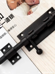 6/8นิ้วหนา 14 มม. 304 สแตนเลสบาร์เรลกลอนสลักประตูสําหรับภายใน/โลหะ/ประตูไม้ต่างๆพร้อมสกรูรูกุญแจ 9 มม.