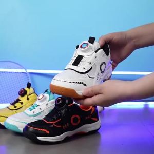 Kids Sneakers for Outdoor Sport Boys Girls Indoor Anti Slip Badminton Tennis Shoe Breathable Lightweight Training Running Shoes
