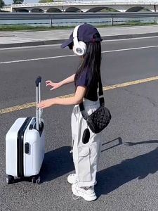 Korean Pants for Kids Girls Cargo Pants for Kids Girls Jogging Pants 6 pockets Loose and Breathable High Waist Suitable for 7-13yrs