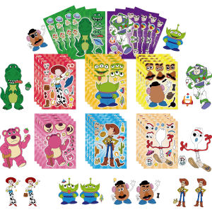 8/16Pcs Toy Story Make a Face Puzzle Stickers Birthday Party Favors Gift Bag Christmas Stocking Fillers Decoration Souvenirs