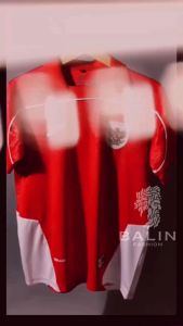 Jersey Timnas Indonesia Terbaru 2025 Jersey Erspo Lengan Pendek bahan embos Motif Timbul Logo Garuda 3D
