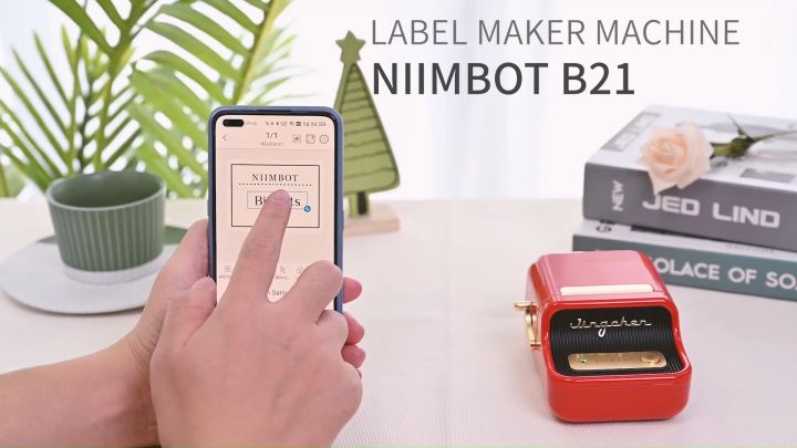 Niimbot B21 Thermal Label Maker Portable Label Printer Sticker For Supermarket Clothing Jewelry 8366