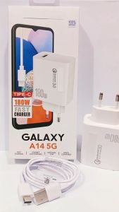 Charger Casan HP Universal For Android A14 5G Fast Charger 180W Support Fast Charging