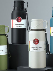 BIZE | Large Capacity Stainless Steel Insulated Tumbler with Double Drinking Straws