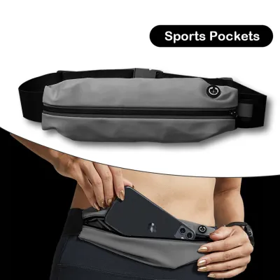LAYOTO Unisex Running Belt Sport Running Waist Bag Tactical Style Sweat Proof Waterproof Phone Pouch Cycling Bag