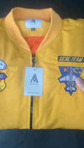 APPUNG Jaket Bomber Logo Full Bordir Motor Sealteam