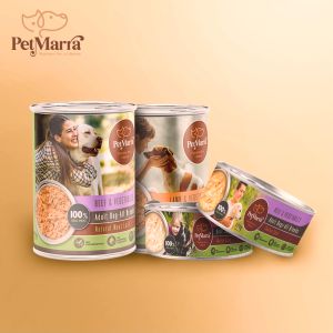 PetMarra Natural Meat Loaf Adult Dog Wet Food Can Lamb and Vegetables Flavor 375g - PetMate