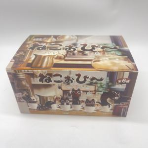 Bandai | Cat Cafe Coffee Styling Series Blind Box Transparent Funny Posture Action Figures Model Collection Toy Birthday Gift Desktop Toy