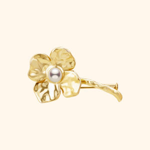 Helas | Natural Garden Freshwater Pearl Iris Brooch S925 Silver