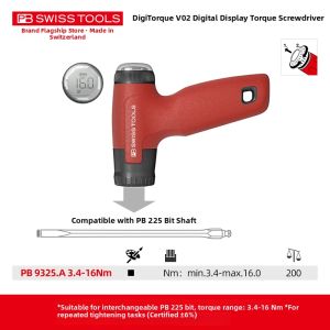 PB Swiss Tools | Adjustable Digital Torque Precision Torque Screwdriver