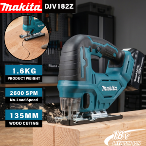 Makita | Makita DJV182Z 18V Brushless Jigsaw For Wood Steel Aluminium Cutting 3500SPM Cordless Curve Saw Makita Battery