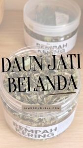 Teh Daun Jati Belanda - Daun Jati Belanda Kering - Herbal Kering by Jamu Gendul 88