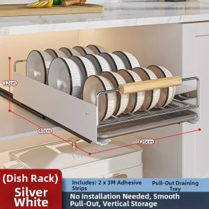 Stainless Steel Drawer-type Drying Dish Rack