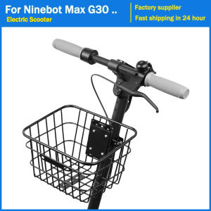 Stainless Head Handle Basket for Ninebot Max G30 F20 for Xiaomi M365 Pro Electric Scooter Carryings Storage Hanging Front Basket
