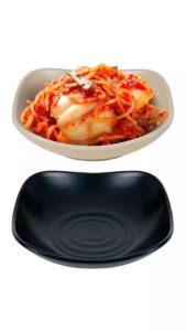 Đĩa sâu vuông Thái nhựa VIỆT NHẬT - Nâu đen - Đựng đồ ăn bánh kẹo hàng quán buffet - 1250/8/9