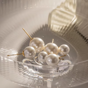 XIANING 4/6/8/10/12/14mm High Quality Imitation Pearls Stud Earrings for Ladies Stainless Steel Exquisite Daily Jewelry Gift