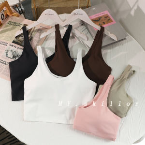 Womens Sporty Nude Feeling Slimming Tank Top Yoga Fitness Removable Bra Summer Breathable Quick Dry Nylon Waist-Length