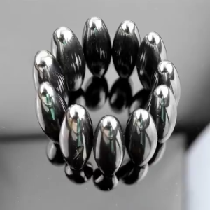 5PCS Magnet Lonjong / Magnet Oval / Magnet Peluru Hitam Mini 1 Set Isi 5Pcs Mainan Edukasi