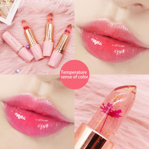 IVY Korean Flower Jelly Color Changing Lipstick Lasting Moisturizing Lipstick Non-fading Moisturizing Lip Balm Flower Jelly Lipstick Original
