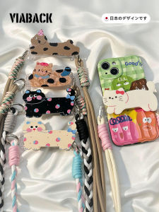 สายรัดโทรศัพท์แบบสะพายข้างผ้าไนลอน 3 มิติ ดีไซน์น่ารัก สายรัดแบบถอดได้สำหรับเด็กผู้หญิง สายรัดแบบพกพาสำหรับกลางแจ้ง