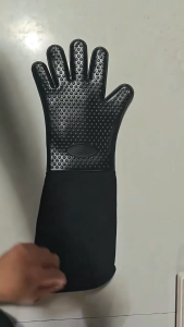 Extra Long Oven Mitts Heat-Resistant Kitchen Insulation Gloves