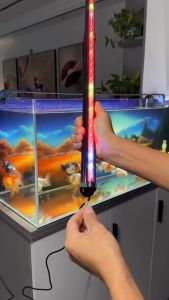 THANH SỦI OXY KẾT HỢP ĐÈN LED ĐỔI TRANG TRÍ CHO BỂ CÁ CẢNH SIÊU ĐẸP