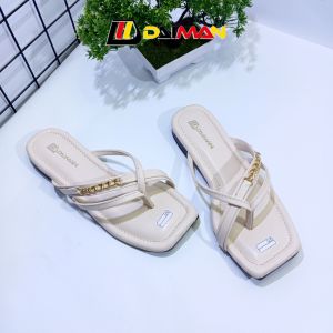 DAIMAN Sandal Teplek Wanita Rantai Sendal Keteplek Jepit