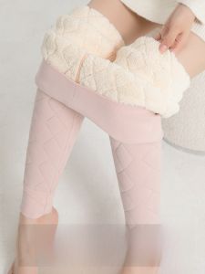 Miiow | Thickened Fleece High-waist Womens Leggings Woolen Trousers Inner Wear Cotton Pants Autumn Winter Thermal Northeast Special