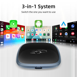 CarPlay Ai Box CarPlay Android Auto Wired To Wireless Android Qualcomm Octa-core 4G+64G Plug and Play