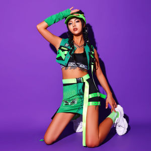 เซ็กซี่ Gogo คอ Jazz Dance Street Dance ผู้หญิง ชุดเครื่องแต่งกายใหม่บาร์กีฬาสไตล์การแสดง Miseren ยี่ห้อแบบดั้งเดิมจีน