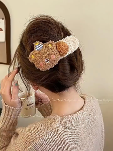 VINTLOOK คลิปหนีบตุ๊กตาหมีพุดดิ้งสำหรับเด็กผู้หญิงกิ๊บติดผมประดับศีรษะเป็ดน่ารักใหม่